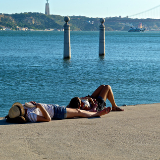 Summer-sleeping-on-beach